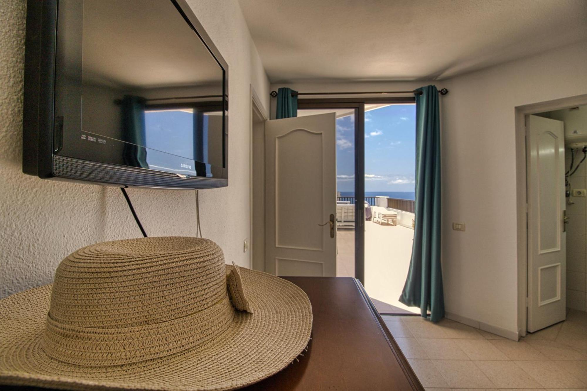 Penthouse Sea View Jacuzzy Terrace & Pool Apartment Playa Fanabe Luaran gambar