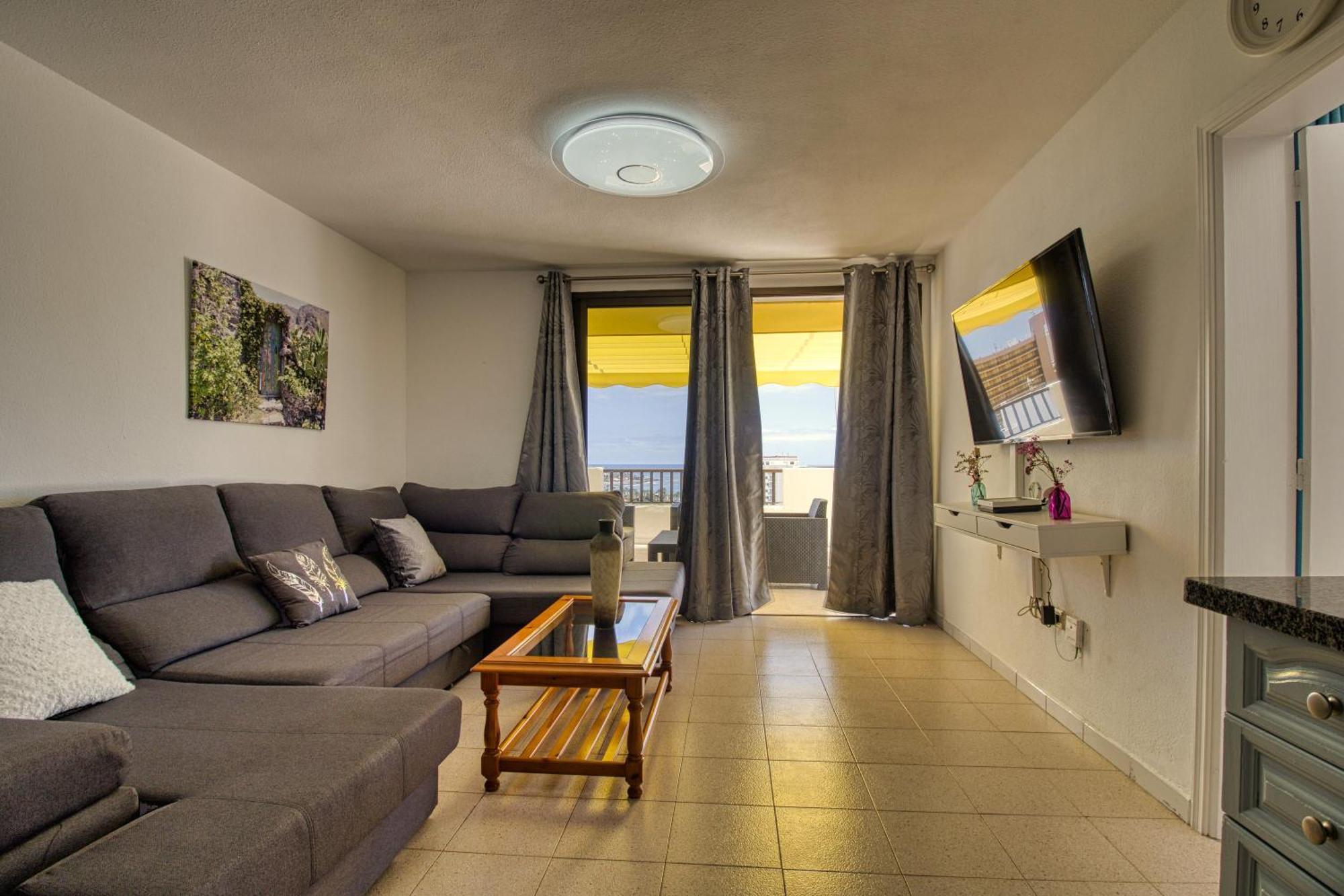 Penthouse Sea View Jacuzzy Terrace & Pool Apartment Playa Fanabe Luaran gambar