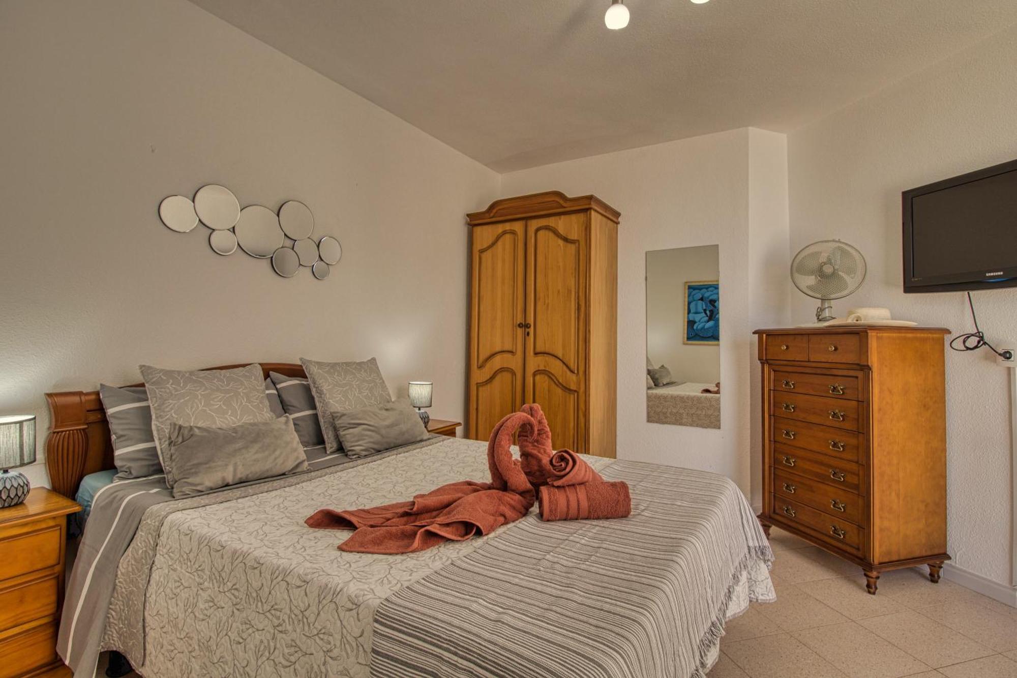 Penthouse Sea View Jacuzzy Terrace & Pool Apartment Playa Fanabe Luaran gambar