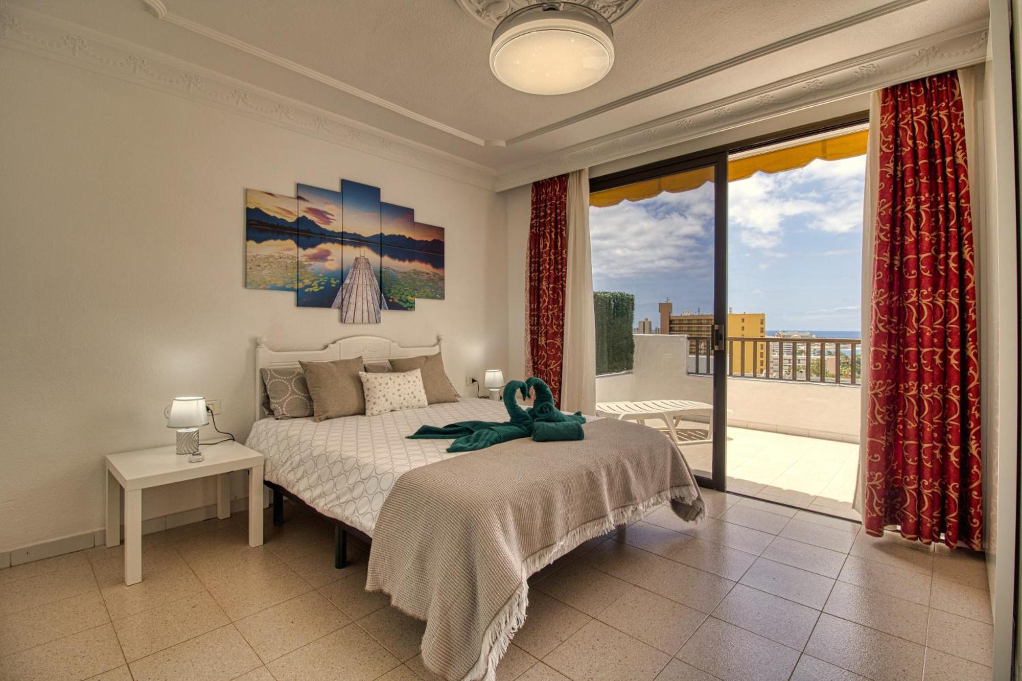 Penthouse Sea View Jacuzzy Terrace & Pool Apartment Playa Fanabe Luaran gambar