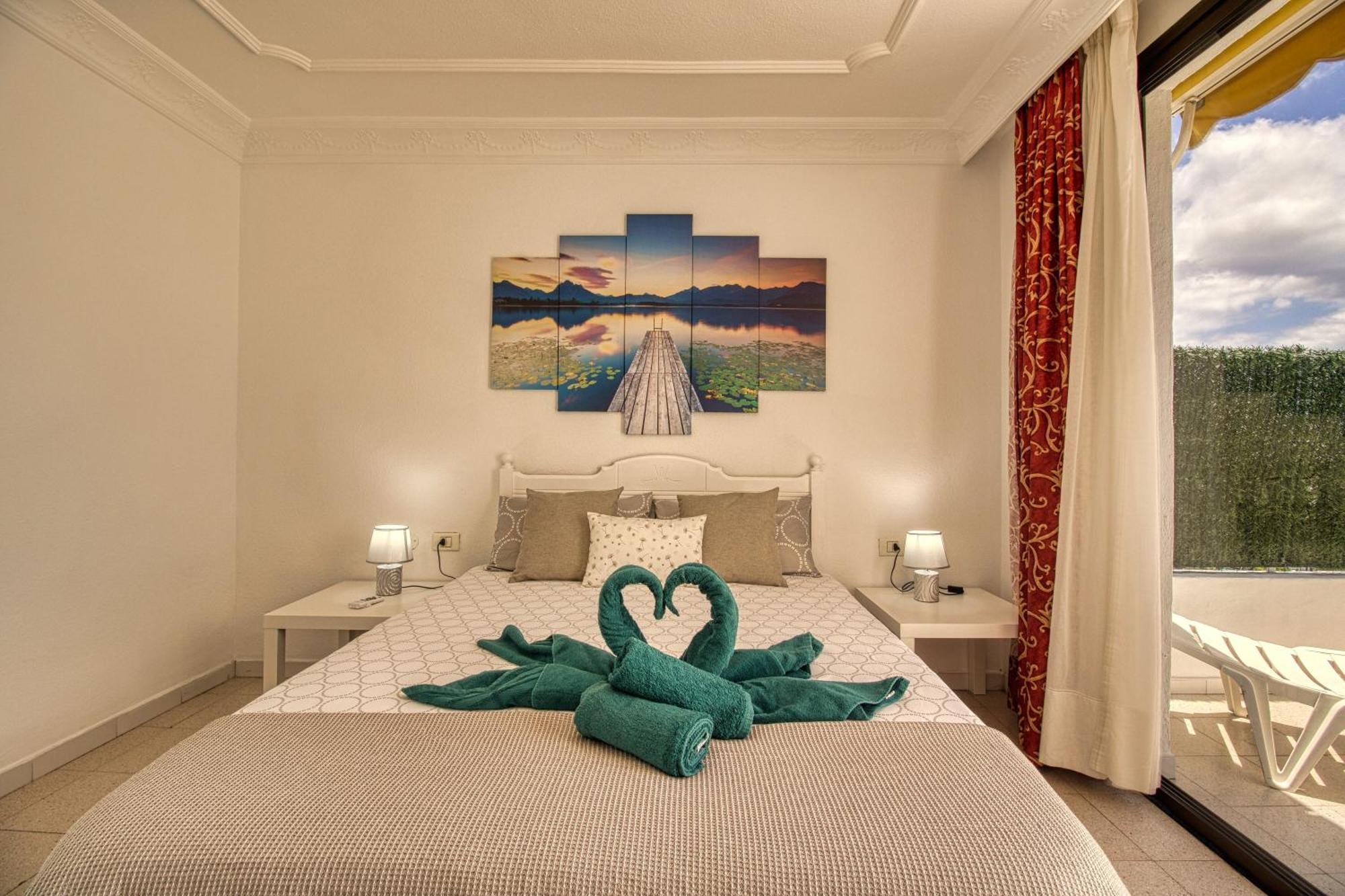 Penthouse Sea View Jacuzzy Terrace & Pool Apartment Playa Fanabe Luaran gambar