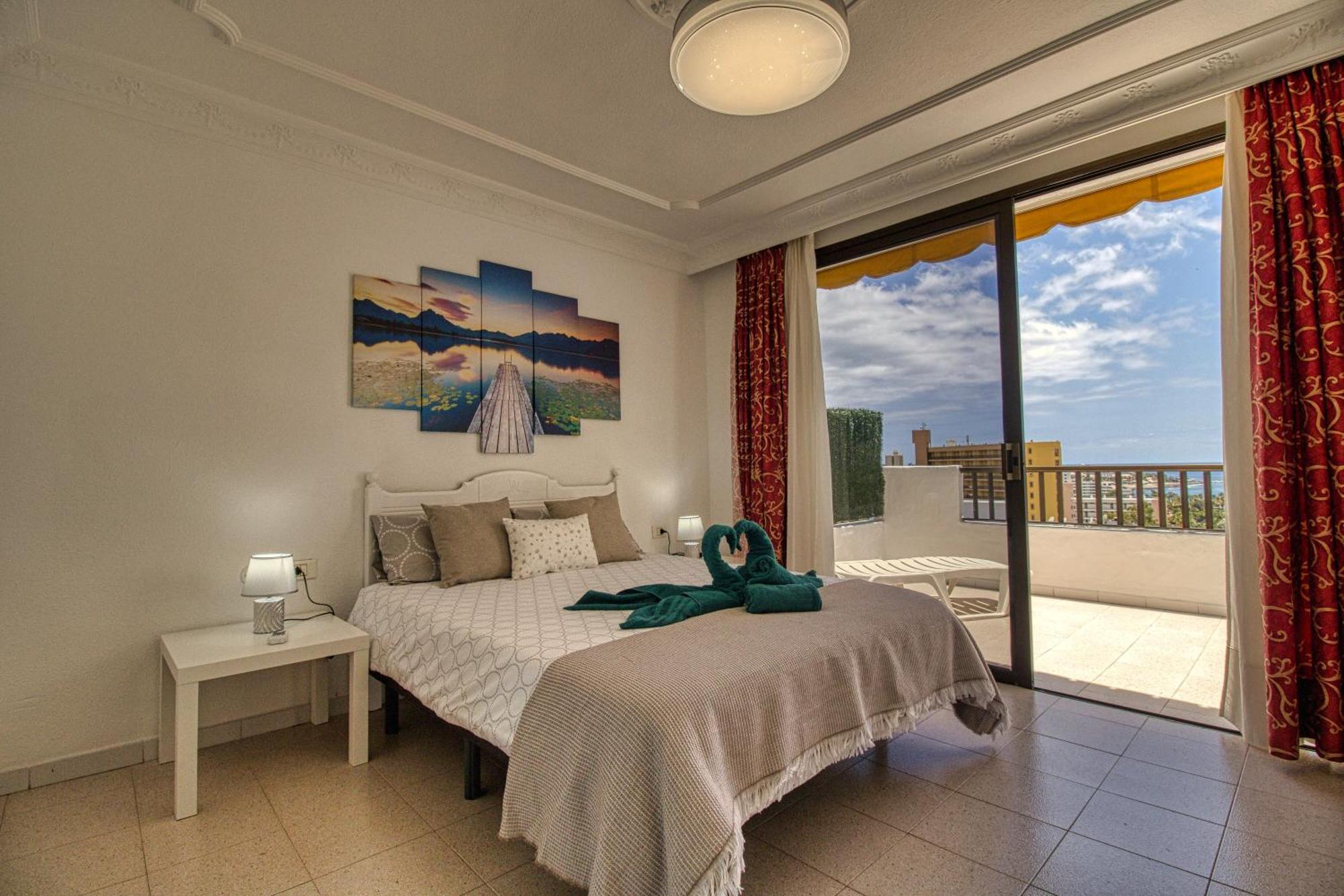 Penthouse Sea View Jacuzzy Terrace & Pool Apartment Playa Fanabe Luaran gambar