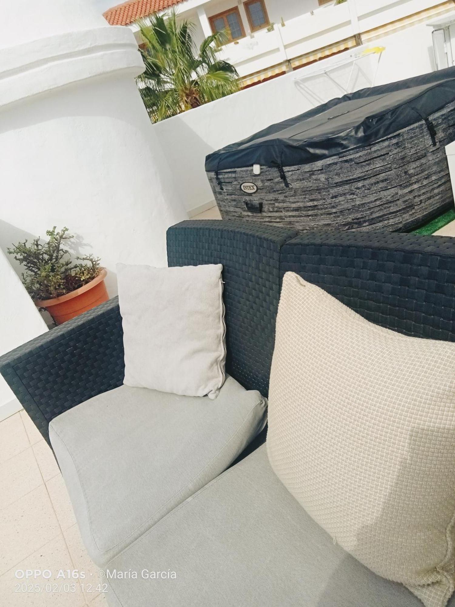Penthouse Sea View Jacuzzy Terrace & Pool Apartment Playa Fanabe Luaran gambar
