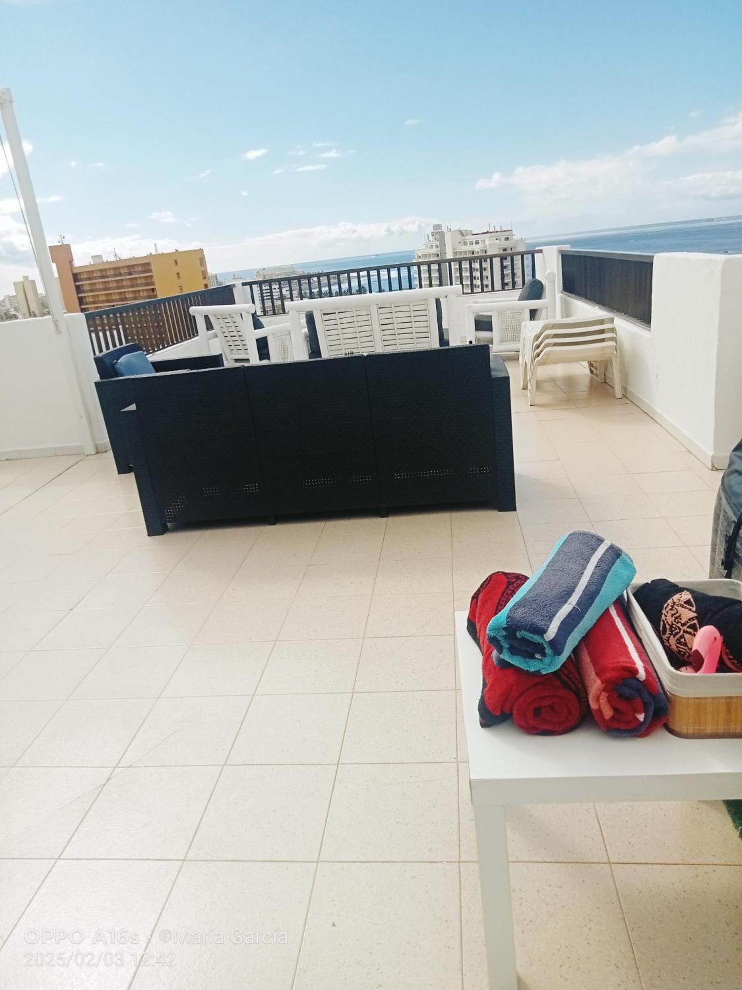Penthouse Sea View Jacuzzy Terrace & Pool Apartment Playa Fanabe Luaran gambar