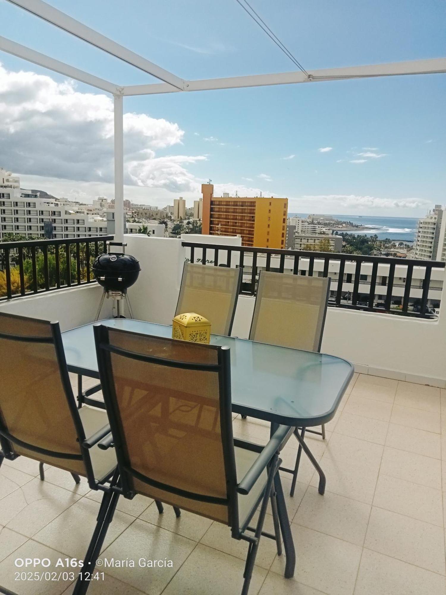 Penthouse Sea View Jacuzzy Terrace & Pool Apartment Playa Fanabe Luaran gambar